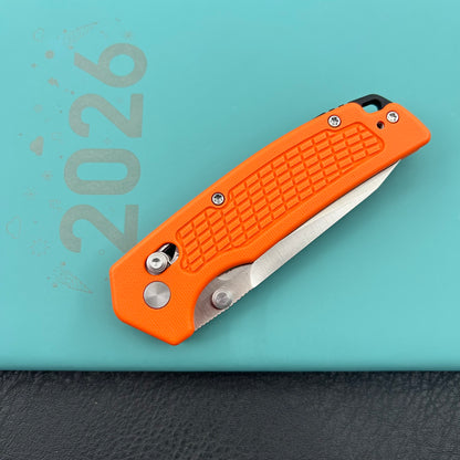 KUBEY knife KU465C Freki Crossbar Lock Orange Folding Knife
