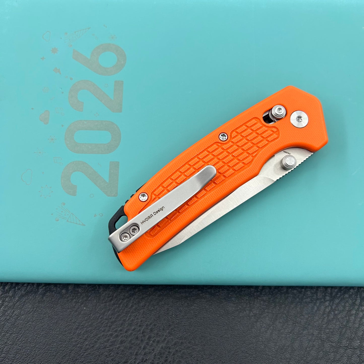 KUBEY knife KU465C Freki Crossbar Lock Orange Folding Knife