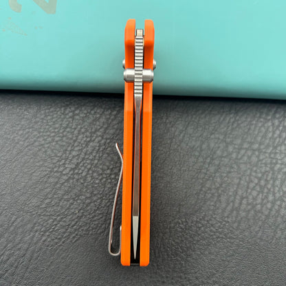 KUBEY knife KU465C Freki Crossbar Lock Orange Folding Knife