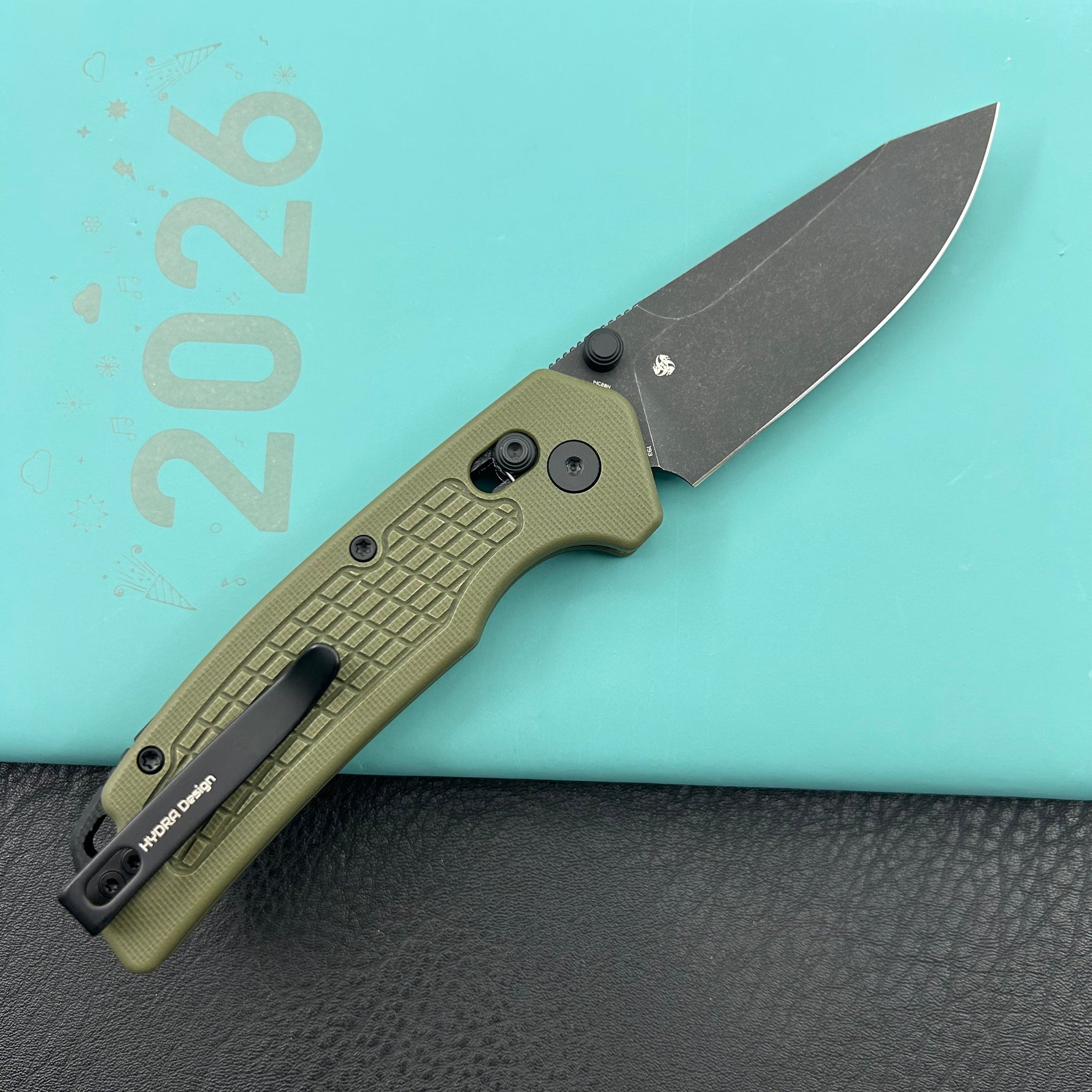 KUBEY knife KU465D Freki Crossbar Lock Green Folding Knife