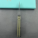 KUBEY knife KU465D Freki Crossbar Lock Green Folding Knife