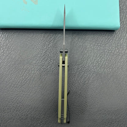 KUBEY knife KU465D Freki Crossbar Lock Green Folding Knife