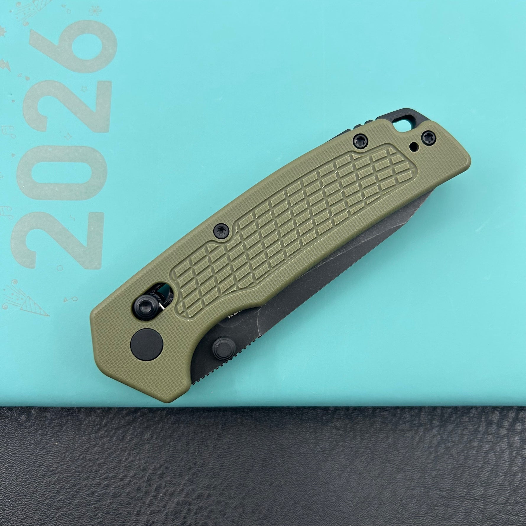KUBEY knife KU465D Freki Crossbar Lock Green Folding Knife