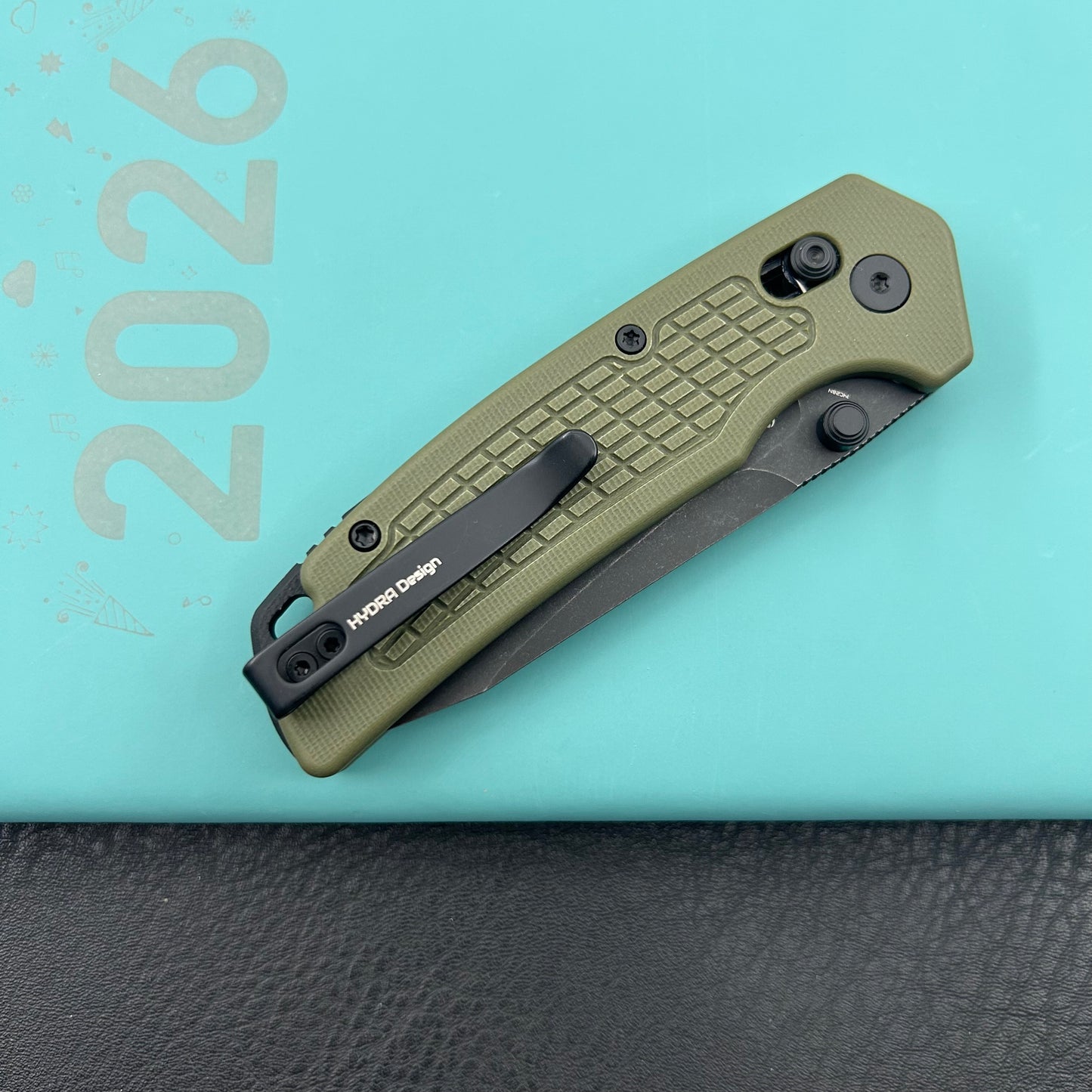 KUBEY knife KU465D Freki Crossbar Lock Green Folding Knife
