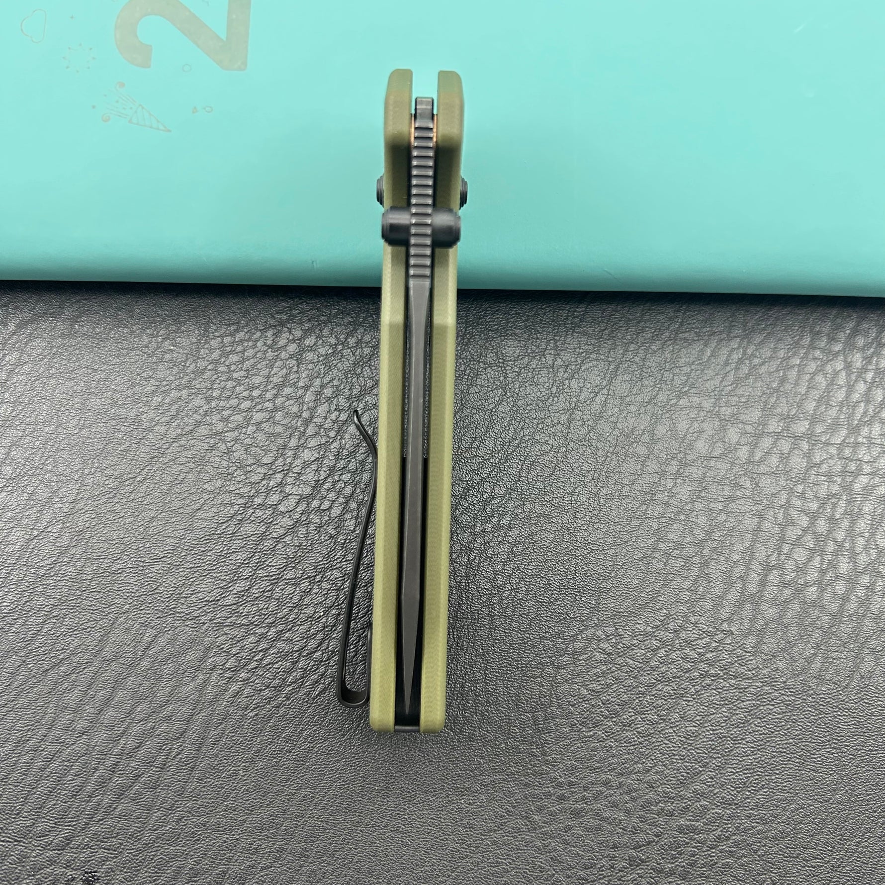 KUBEY knife KU465D Freki Crossbar Lock Green Folding Knife