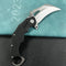 KUBEY KU261A  Wrath Karambit Folding Knife Black G-10 Handle 2.68" Beadblast 14C28N Blade