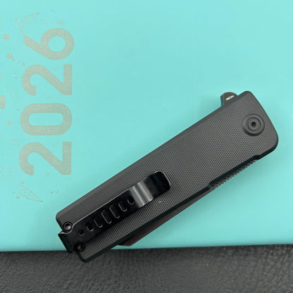 KUBEY knife KU317I Sailor Linerlock Blackout Folding Knife
