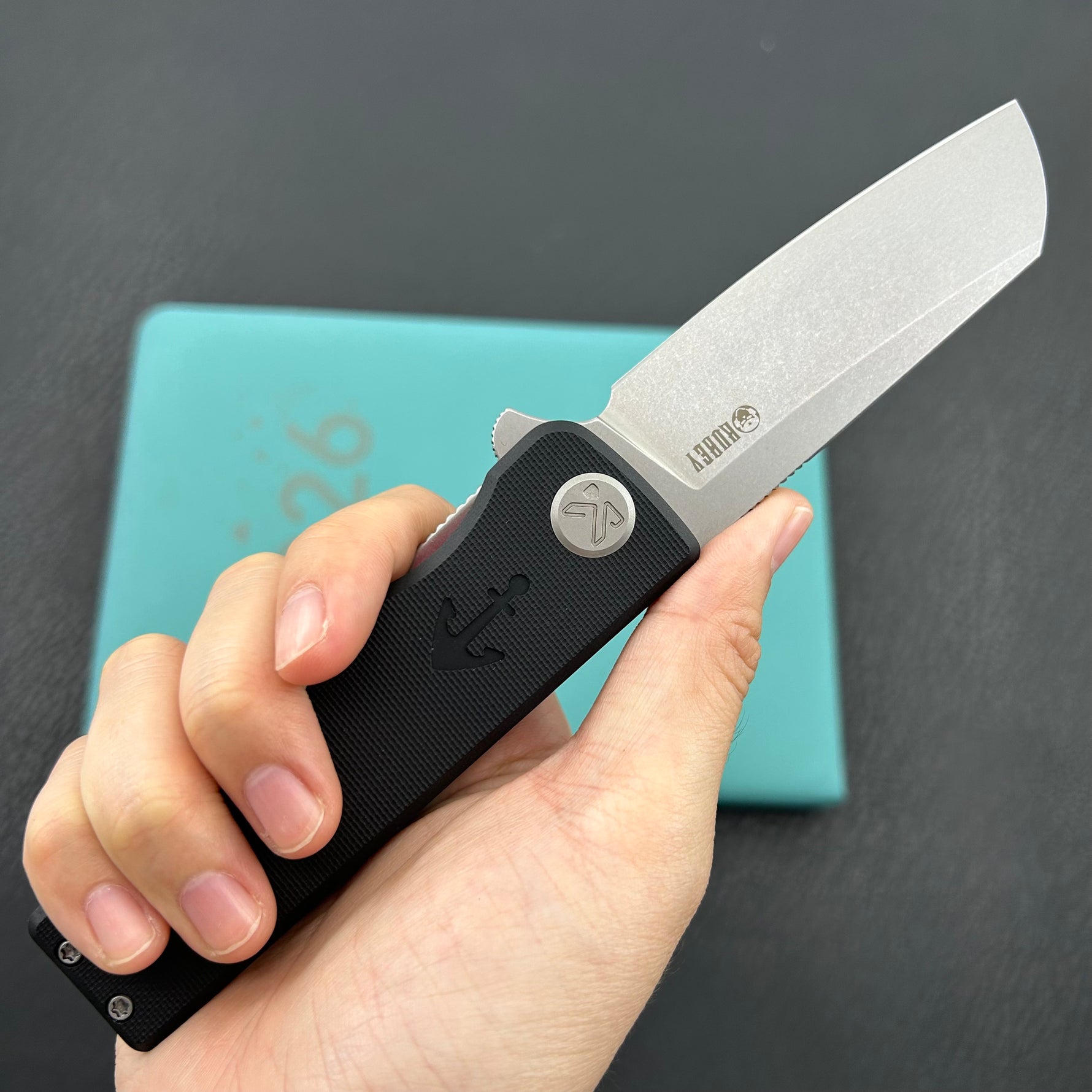KUBEY knife KU317H Sailor Linerlock Black Folding Knife