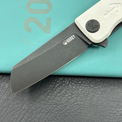 KUBEY knife KU317J Sailor Linerlock Black White Folding Knife