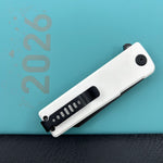 KUBEY knife KU317J Sailor Linerlock Black White Folding Knife