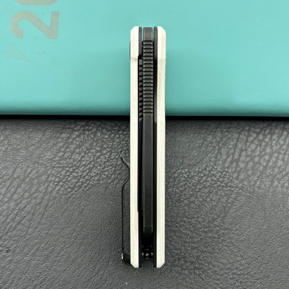 KUBEY knife KU331U Thalia Linerlock Black Tan Folding Knife