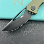 KUBEY knife KU331T Thalia Linerlock Black Green Folding Knife