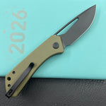 KUBEY knife KU331T Thalia Linerlock Black Green Folding Knife