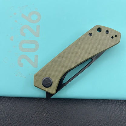 KUBEY knife KU331T Thalia Linerlock Black Green Folding Knife