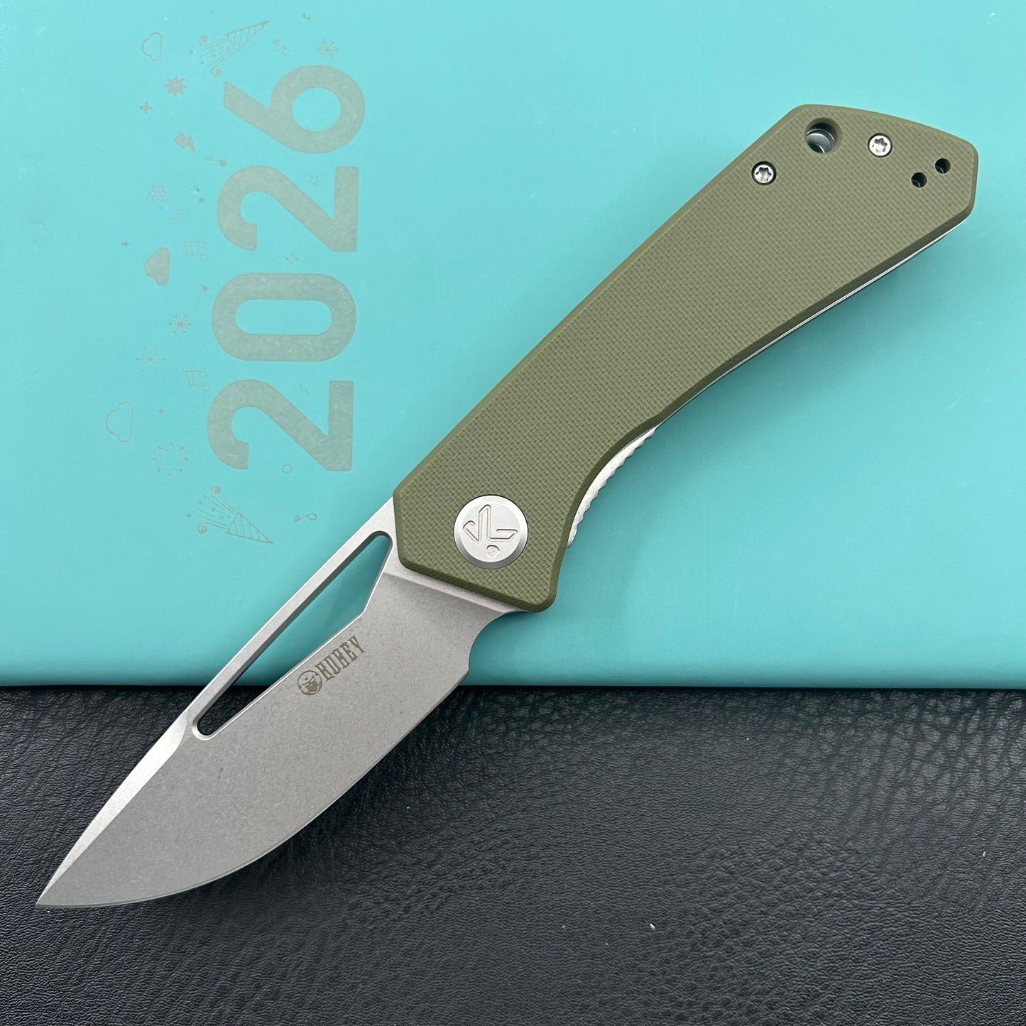 KUBEY knife KU331M Thalia Linerlock Green Folding Knife