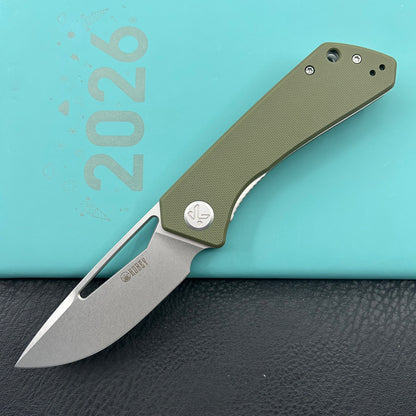 KUBEY knife KU331M Thalia Linerlock Green Folding Knife