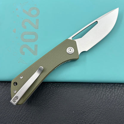 KUBEY knife KU331M Thalia Linerlock Green Folding Knife