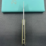 KUBEY knife KU331M Thalia Linerlock Green Folding Knife