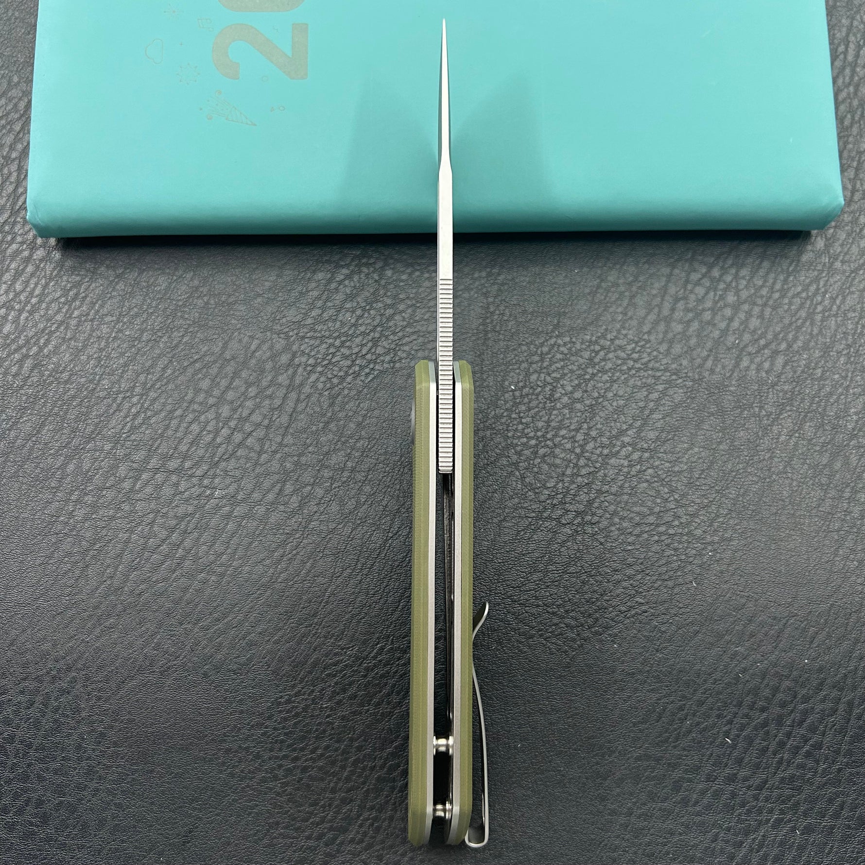 KUBEY knife KU331M Thalia Linerlock Green Folding Knife