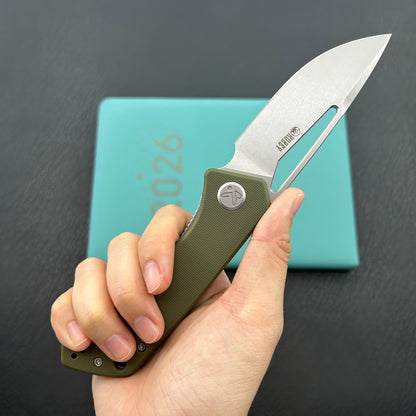 KUBEY knife KU331M Thalia Linerlock Green Folding Knife
