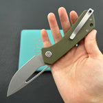 KUBEY knife KU331M Thalia Linerlock Green Folding Knife