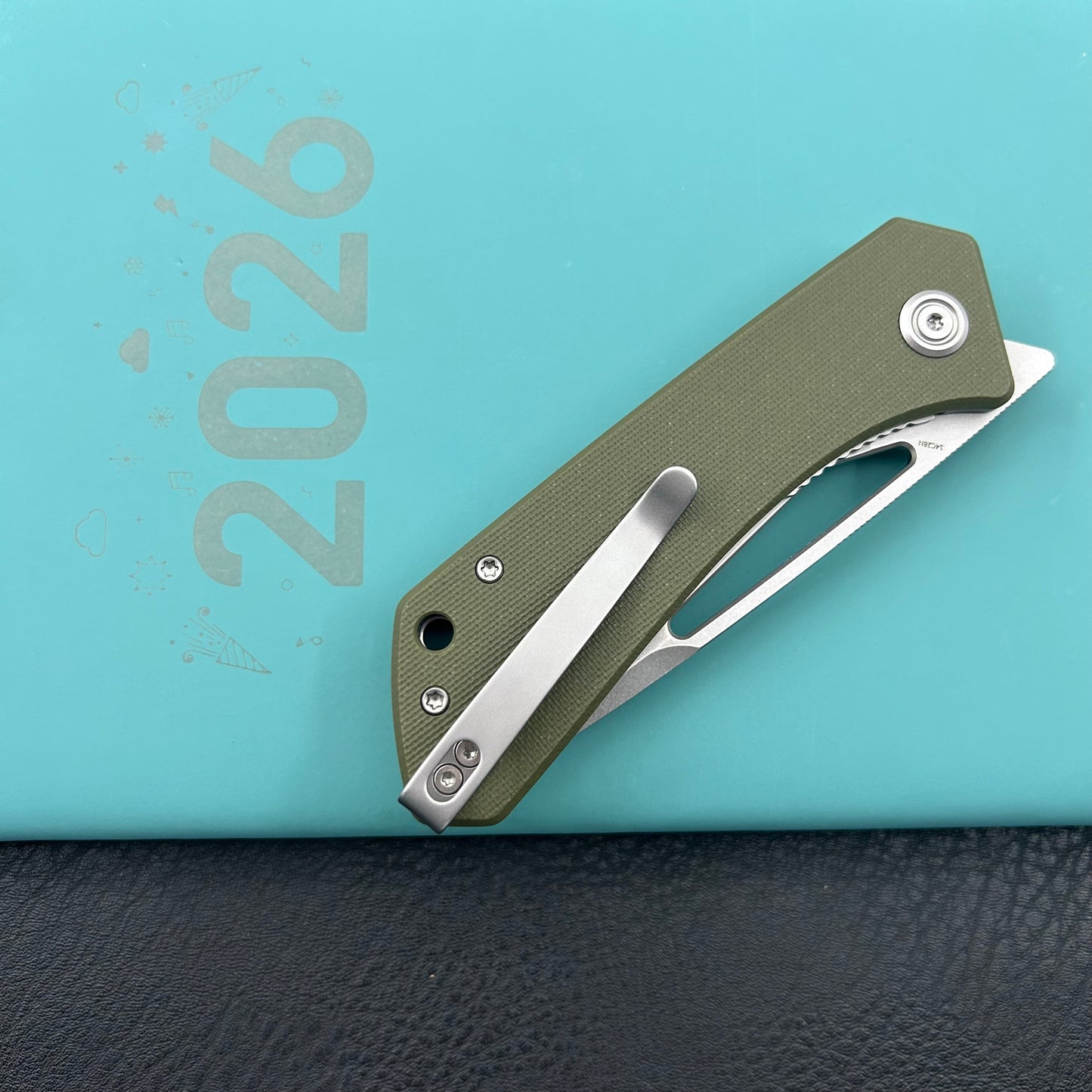 KUBEY knife KU331M Thalia Linerlock Green Folding Knife