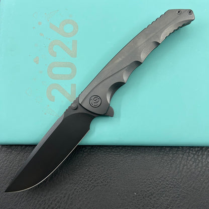 KB KNIVES KB389C Zazoo Folding Knife Regular DLC Titanium Handle 3.70'' Regular DLC M390 Blade
