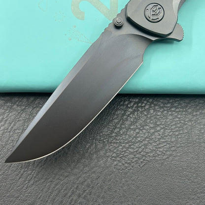 KB KNIVES KB389C Zazoo Folding Knife Regular DLC Titanium Handle 3.70'' Regular DLC M390 Blade