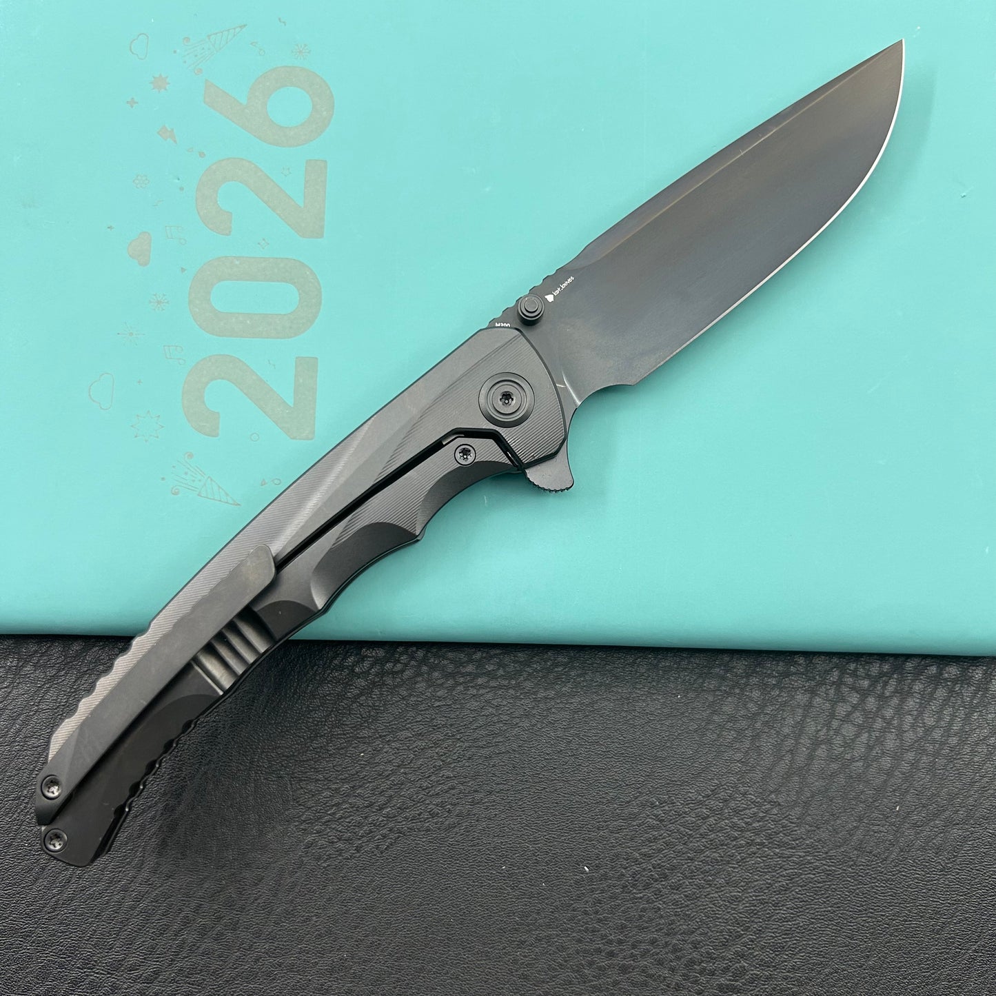 KB KNIVES KB389C Zazoo Folding Knife Regular DLC Titanium Handle 3.70'' Regular DLC M390 Blade