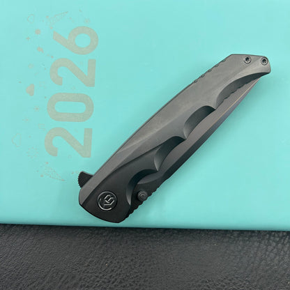 KB KNIVES KB389C Zazoo Folding Knife Regular DLC Titanium Handle 3.70'' Regular DLC M390 Blade