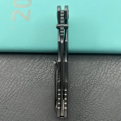 KB KNIVES KB389C Zazoo Folding Knife Regular DLC Titanium Handle 3.70'' Regular DLC M390 Blade