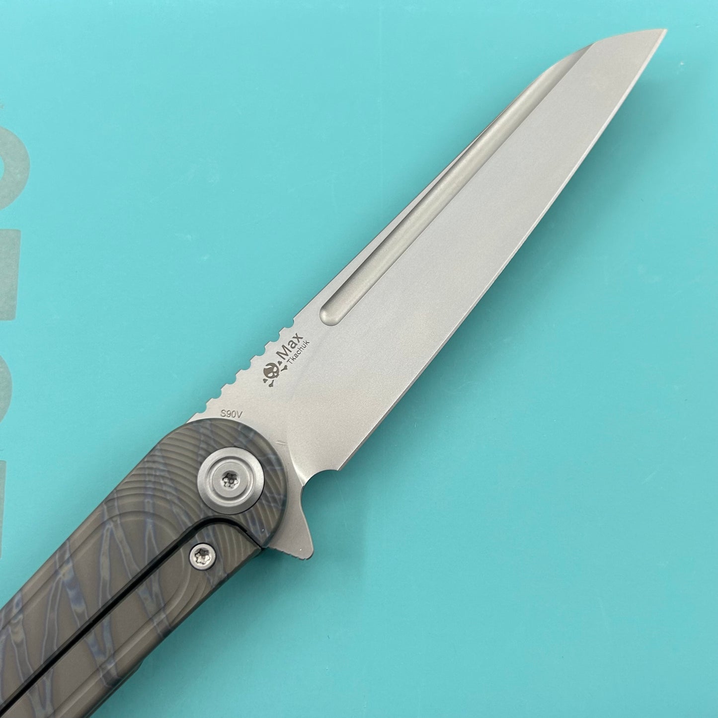 KB KNIVES KB247L Dandy Frame Lock Gentlemans Pocket Folding Knife Flame Ti Handle 3.94" Beadblast S90V