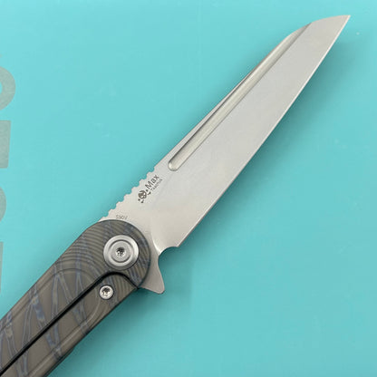 KB KNIVES KB247L Dandy Frame Lock Gentlemans Pocket Folding Knife Flame Ti Handle 3.94" Beadblast S90V