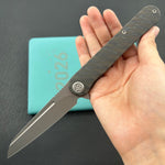 KB KNIVES KB247L Dandy Frame Lock Gentlemans Pocket Folding Knife Flame Ti Handle 3.94" Beadblast S90V