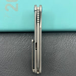 KB KNIVES KB247J Dandy Frame Lock Gentlemans Pocket Folding Knife Grey Ti Handle 3.94" Sandblast S90V