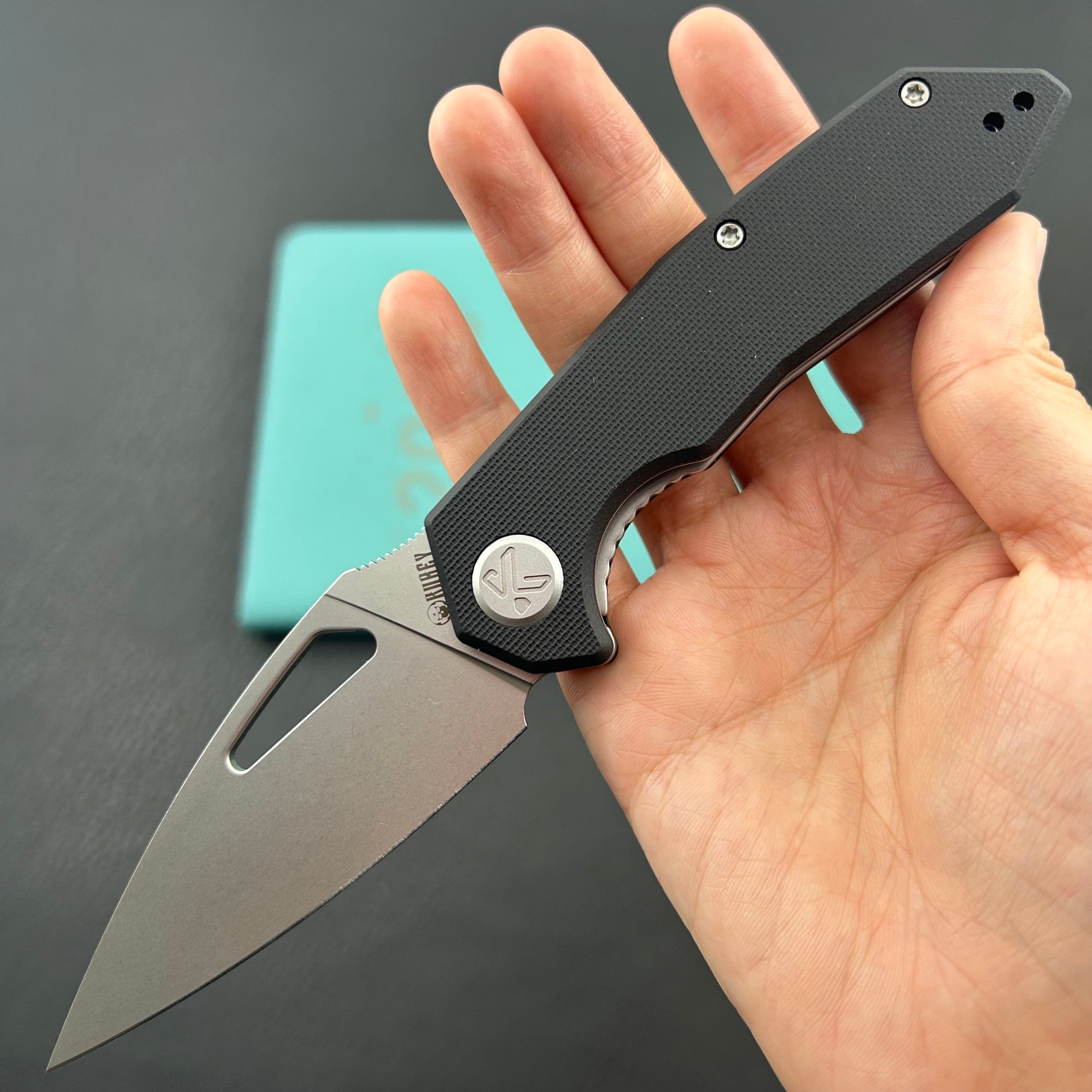 KUBEY knife KU122U Coeus Linerlock Black  Folding Knife