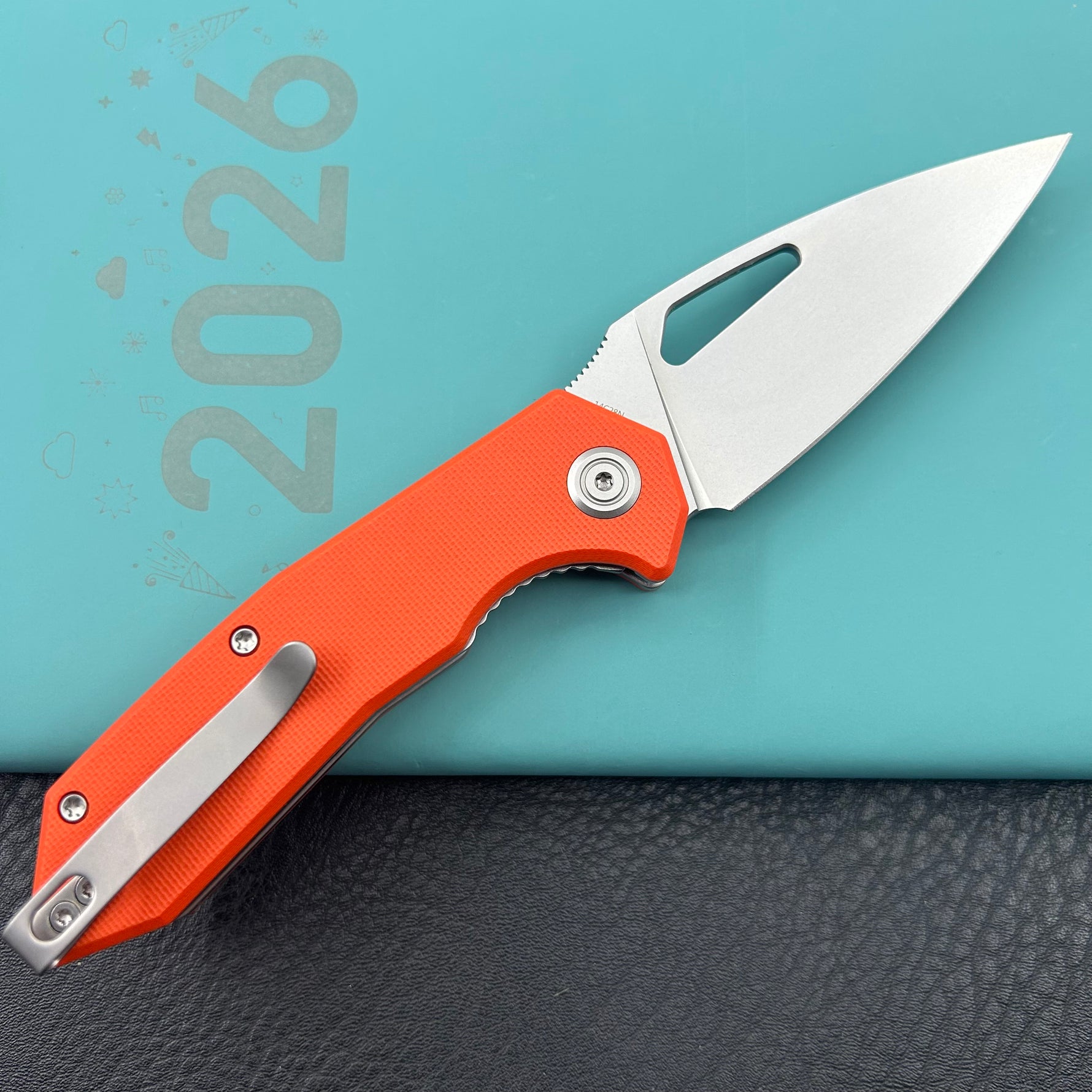 KUBEY knife KU122W Coeus Linerlock Orange  Folding Knife