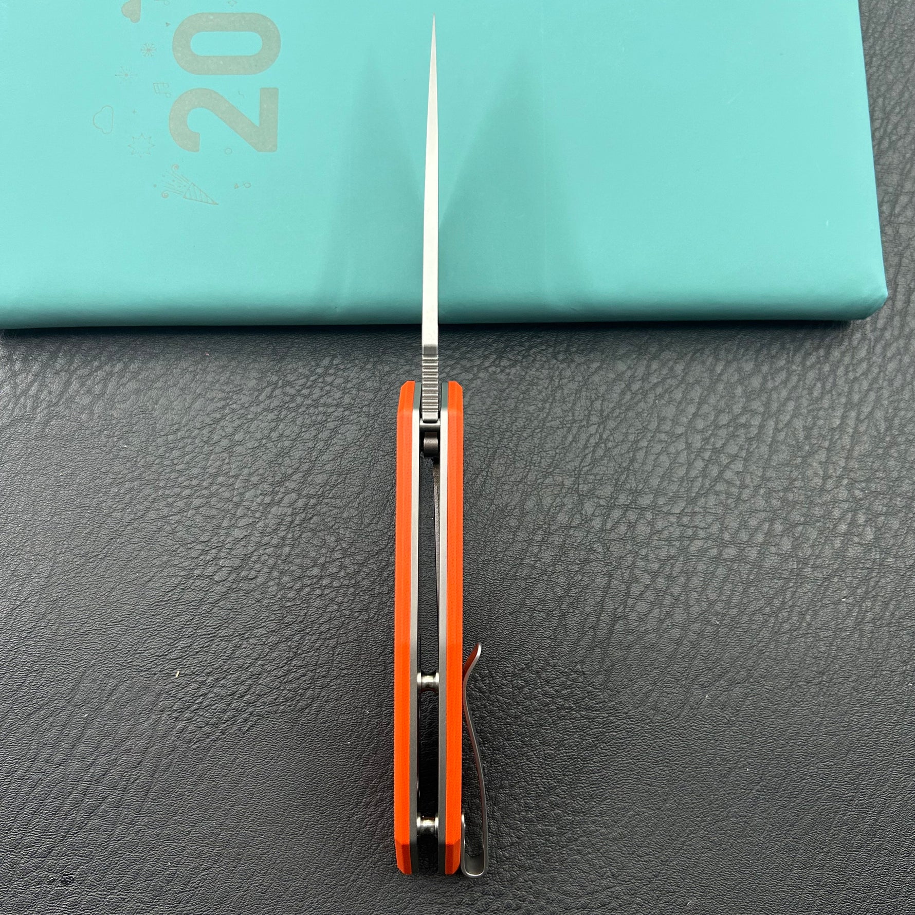 KUBEY knife KU122W Coeus Linerlock Orange  Folding Knife