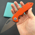 KUBEY knife KU122W Coeus Linerlock Orange  Folding Knife