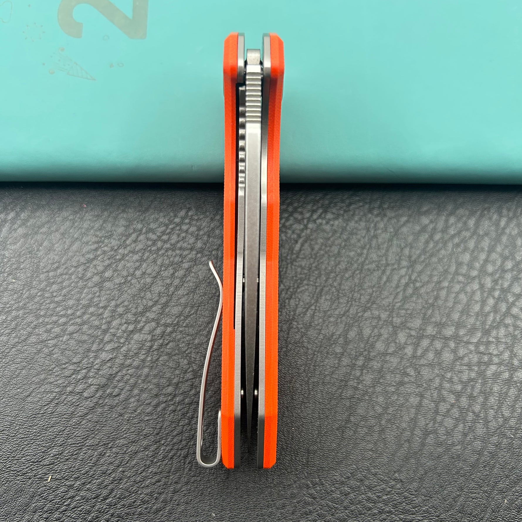 KUBEY knife KU122W Coeus Linerlock Orange  Folding Knife