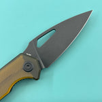KUBEY knife KU122T Coeus Linerlock Black Ultem Folding Knife