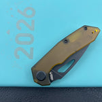 KUBEY knife KU122T Coeus Linerlock Black Ultem Folding Knife