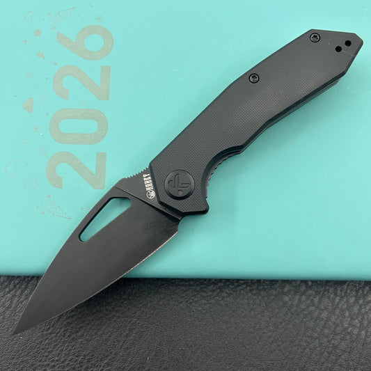 KUBEY knife KU122X Coeus Linerlock Blackout  Folding Knife