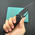 KUBEY knife KU122X Coeus Linerlock Blackout  Folding Knife