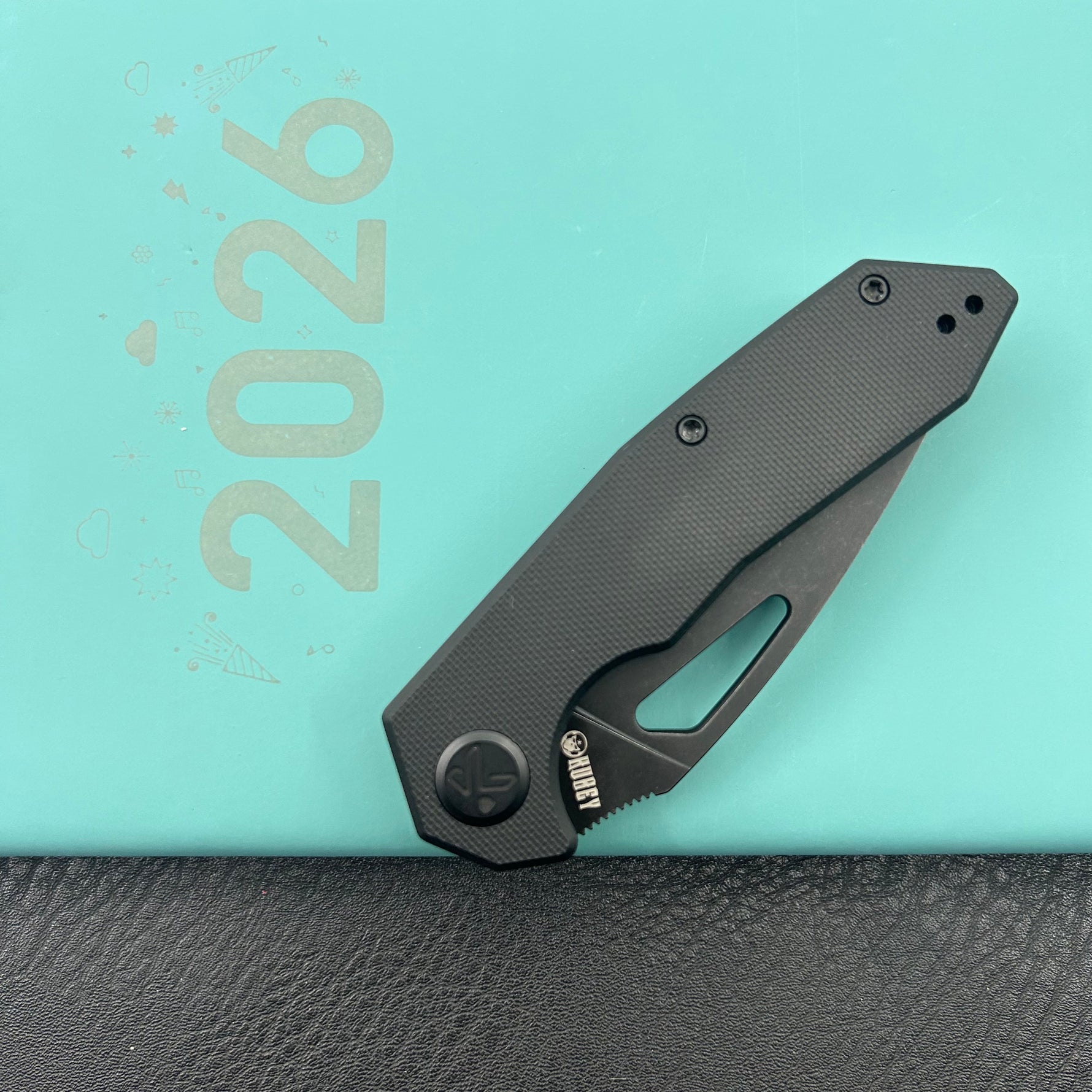 KUBEY knife KU122X Coeus Linerlock Blackout  Folding Knife