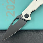 KUBEY knife KU122Z Coeus Linerlock Black White  Folding Knife