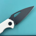 KUBEY knife KU122Z Coeus Linerlock Black White  Folding Knife