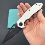 KUBEY knife KU122Z Coeus Linerlock Black White  Folding Knife