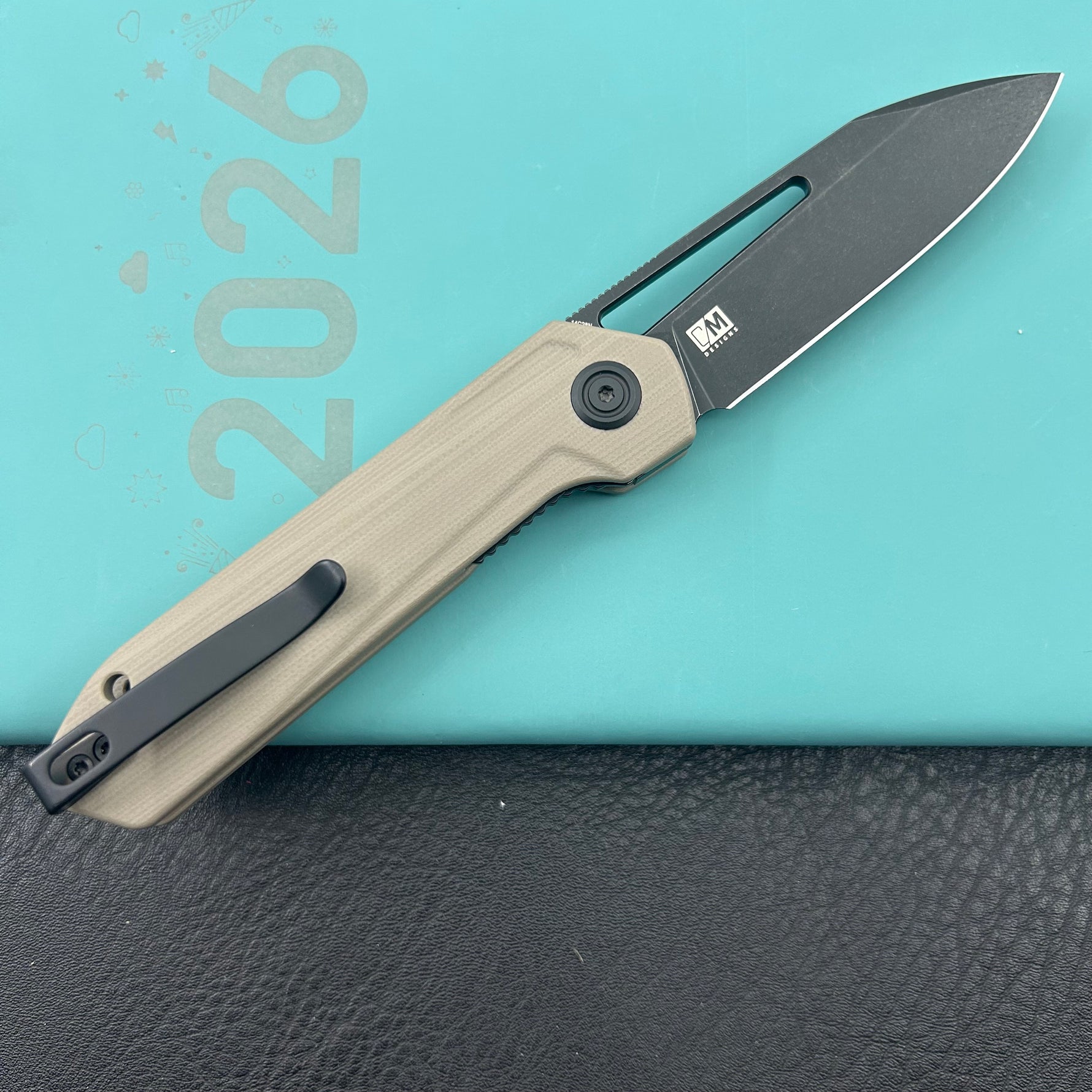 KUBEY knife KU321V Royal Linerlock Black Tan   Folding Knife