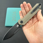 KUBEY knife KU321V Royal Linerlock Black Tan   Folding Knife